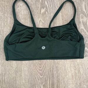 Lululemon Wunder Train Strappy Racer Bra Light Support C/D Cup Legacy Green Sz 6